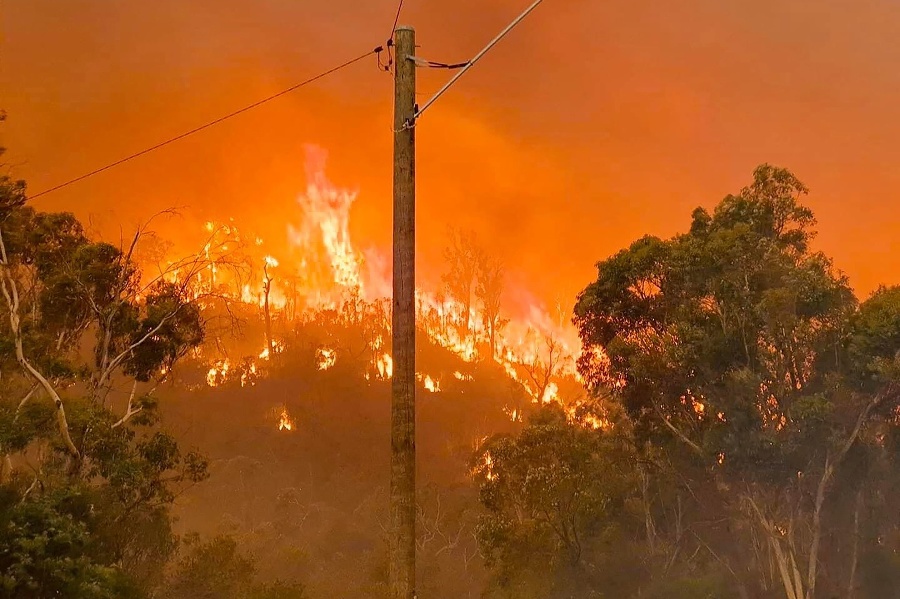 Požiar v austrálskom Perthe.