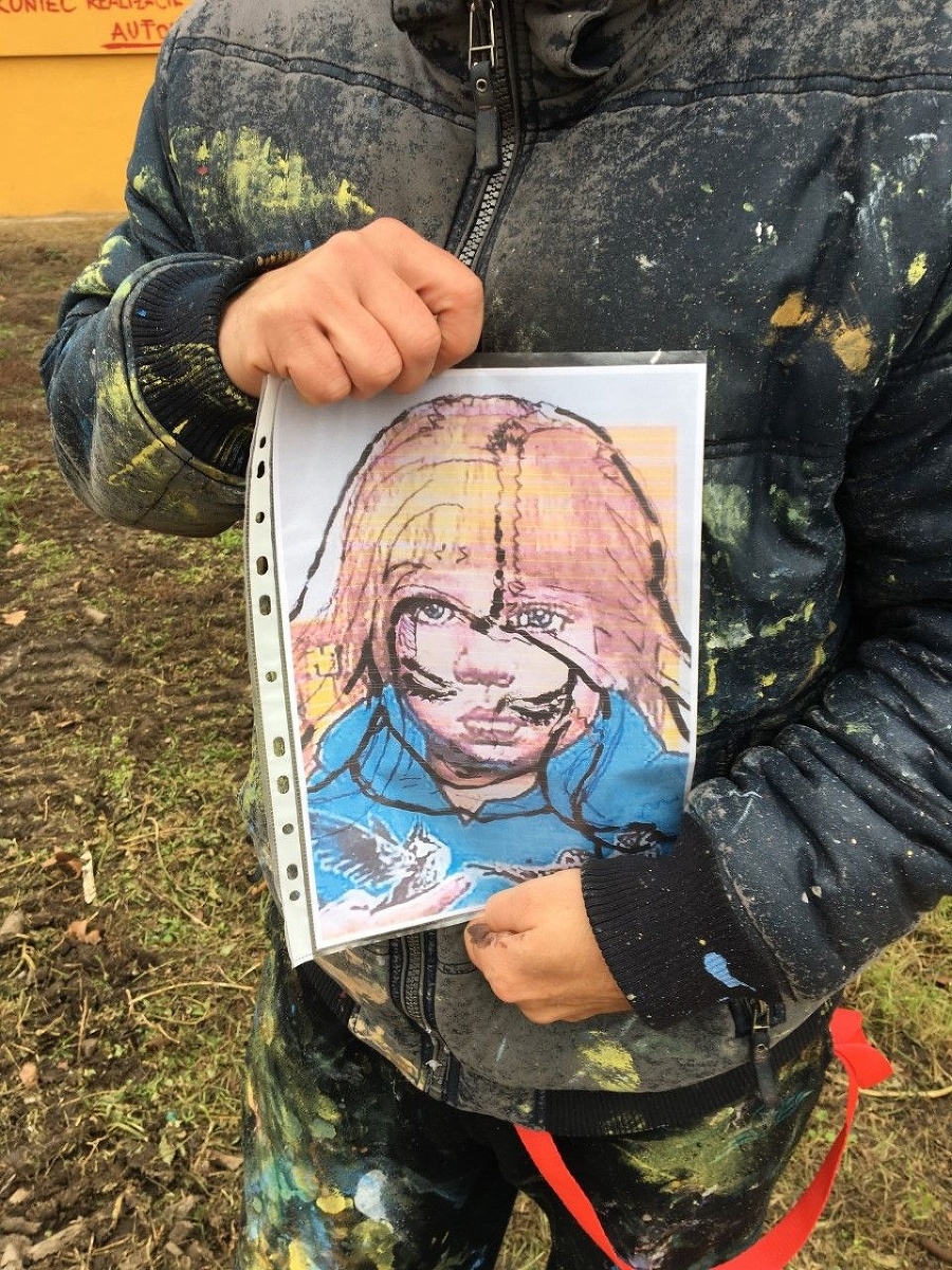 Autor sa rozhodol maľbu prerobiť.