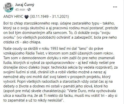 Markizák Juraj Čurný si