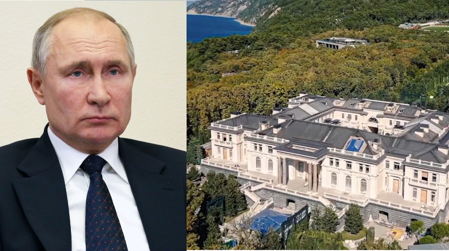 Zábery údajného Putinovho paláca.
