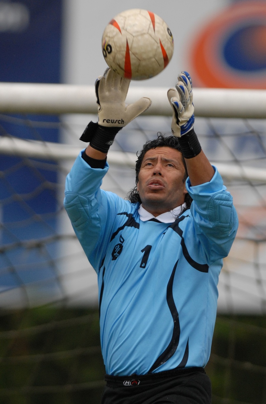 Kolumbijský brankár Rene Higuita.