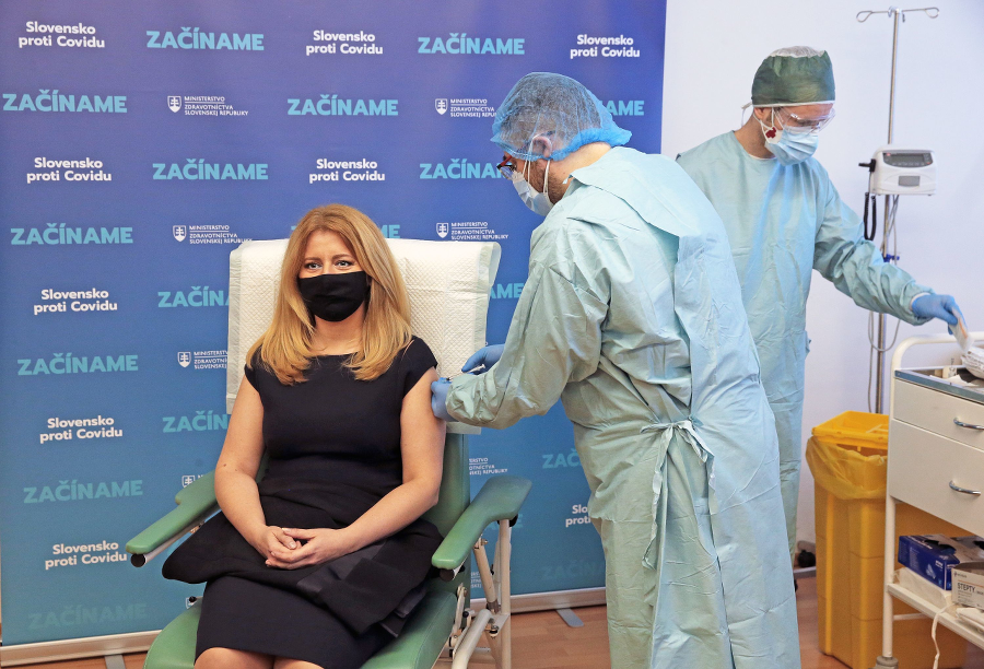 Prezidentka Zuzana Čaputová vakcínu