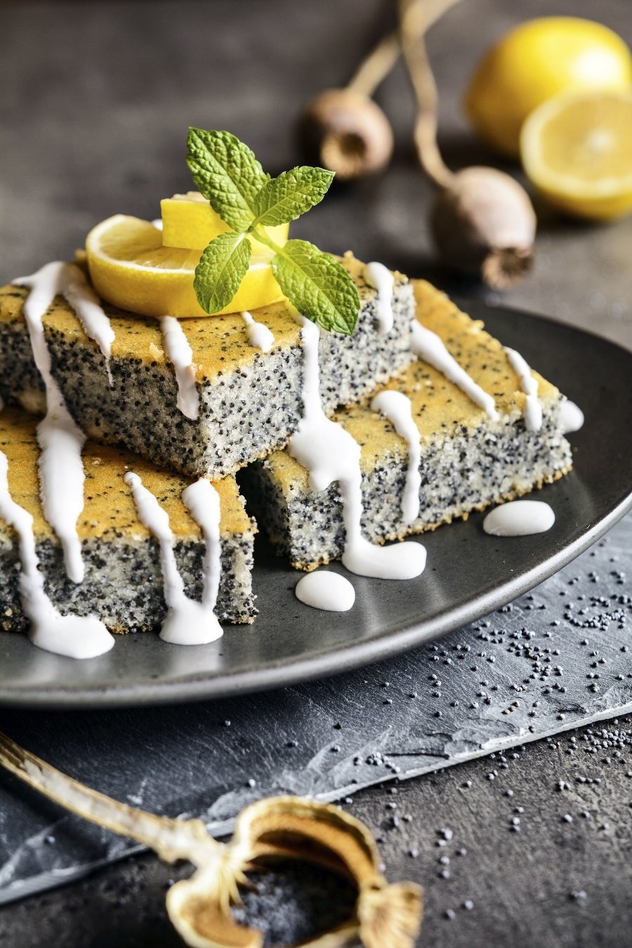 Makový koláč s citrónovou
