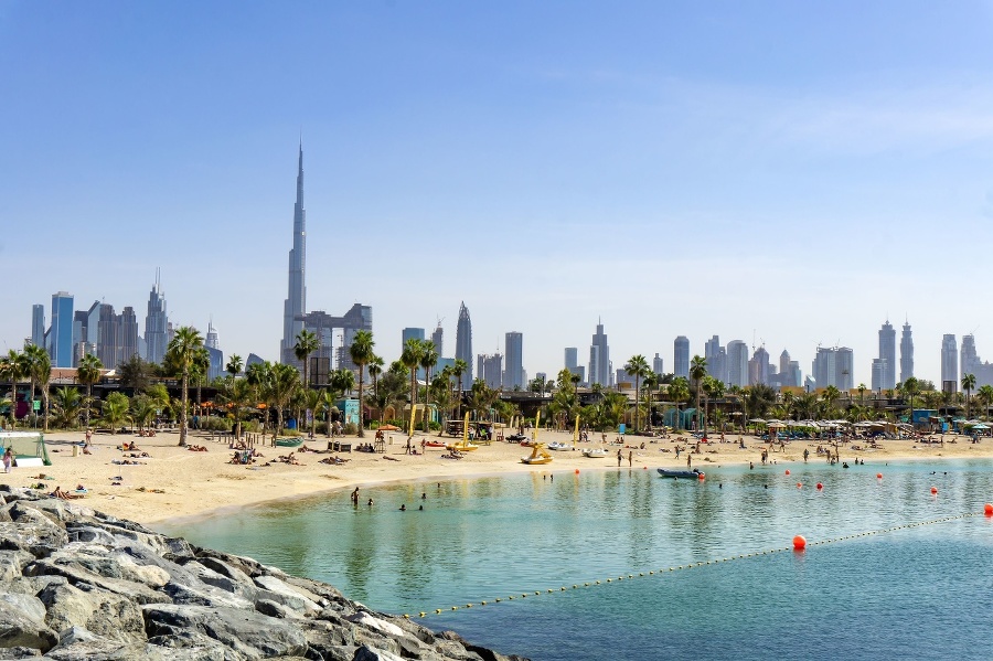 Beach in Dubai with