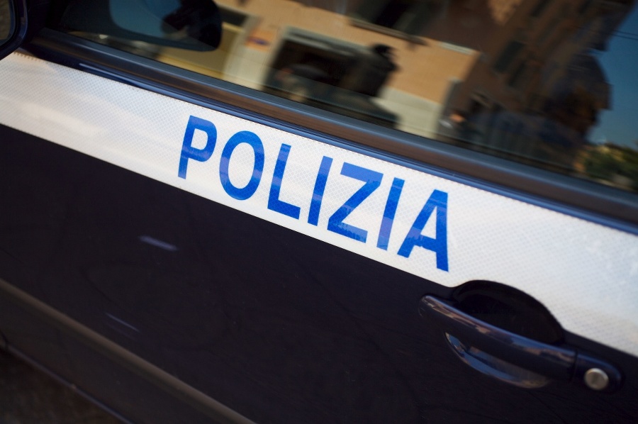 Italian police car detail