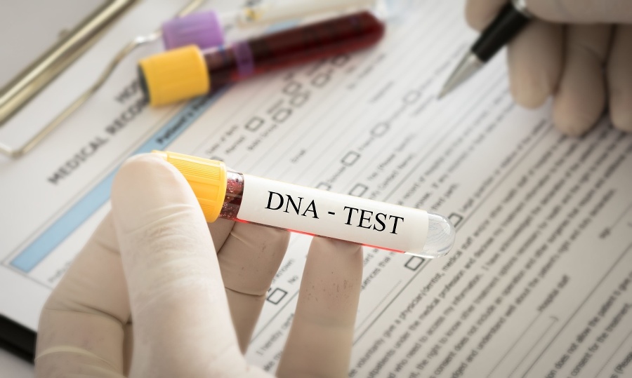 Scientist analyzing DNA result