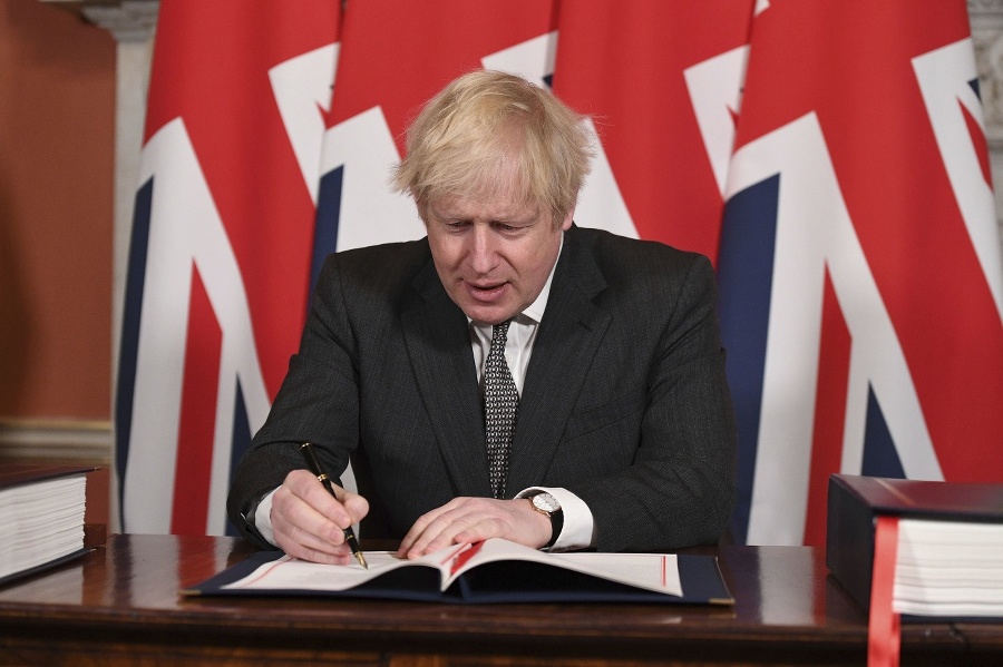 Britský premiér Boris Johnson