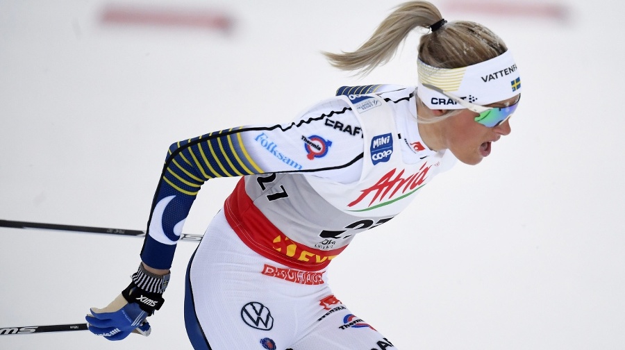 Švédska bežkyňa na lyžiach