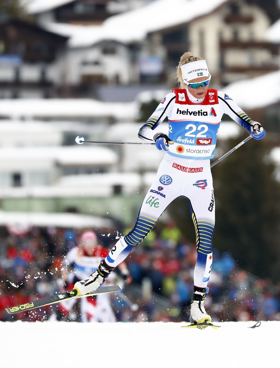 Švédska bežkyňa na lyžiach