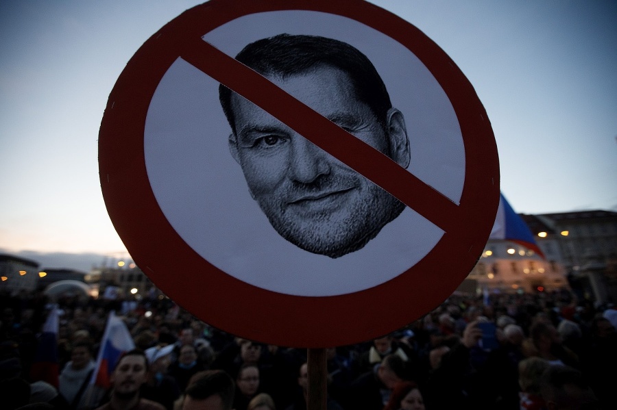 Protest proti vláde Igora