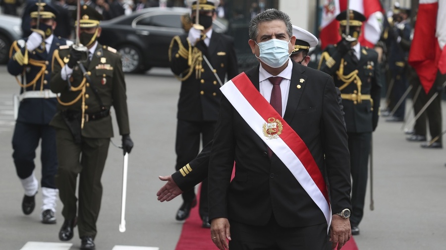 Dočasný peruánsky prezident Manuel