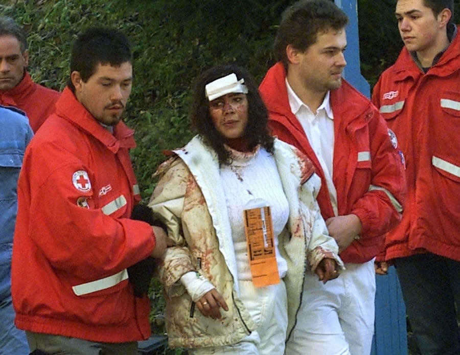 Pracovníci rakúskeho Červeného kríža