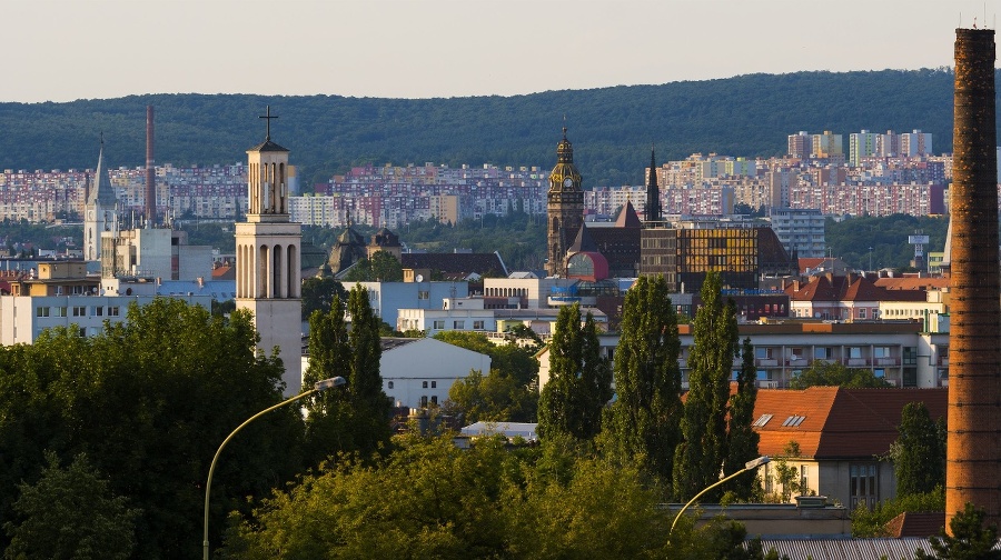 Košice - pohľad do