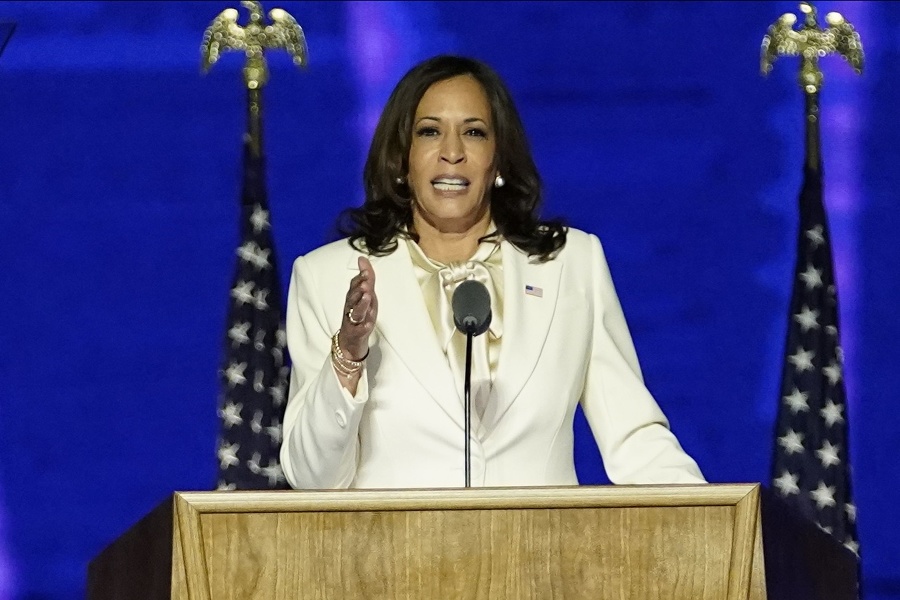 Kamala Harris bude prvou