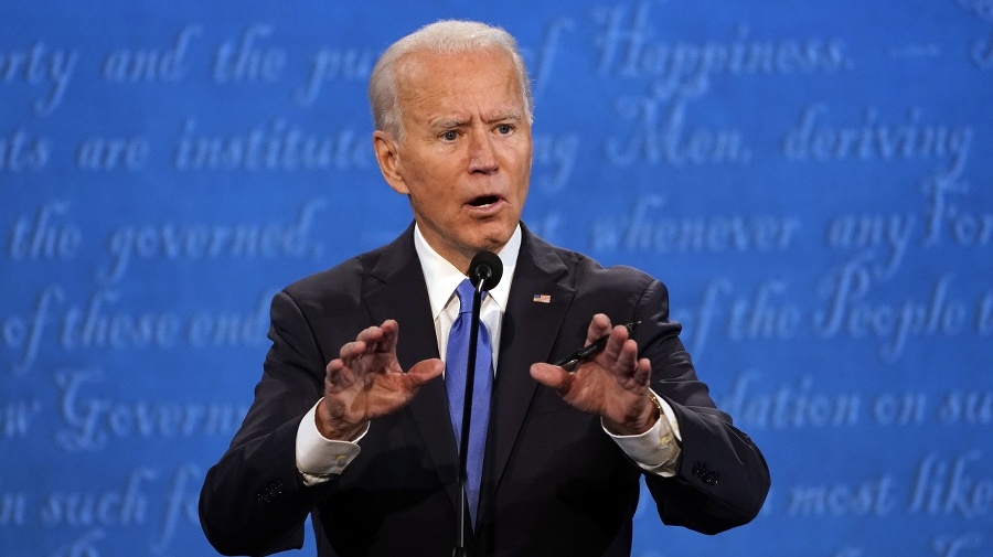 Joe Biden počas debaty.