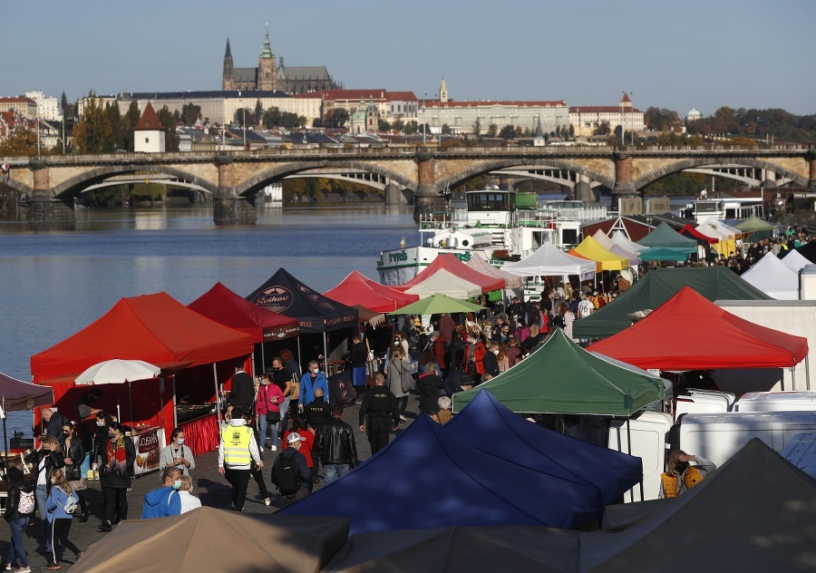 Trhy pri rieke Vltava