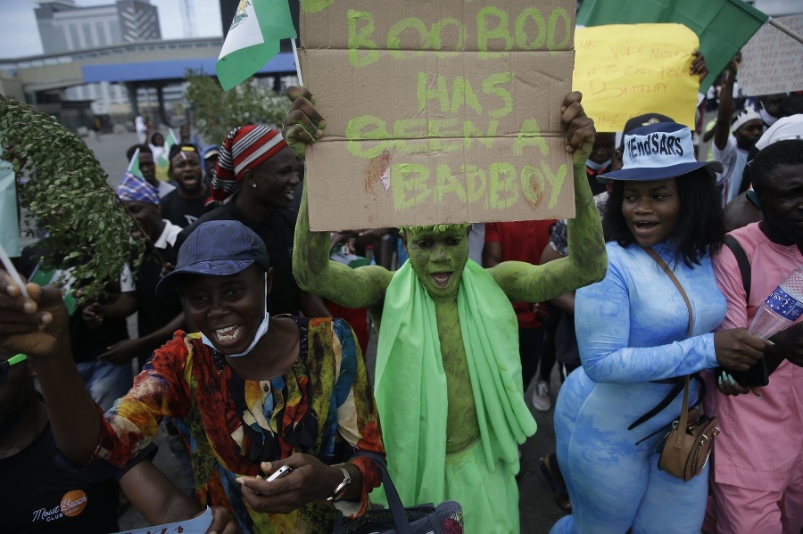 Protesty v Nigérii. 