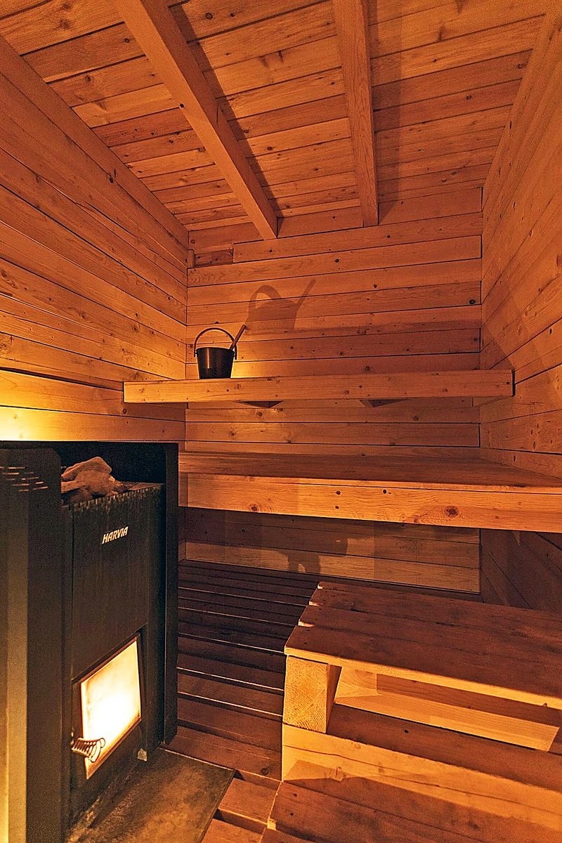  Vnútri je sauna