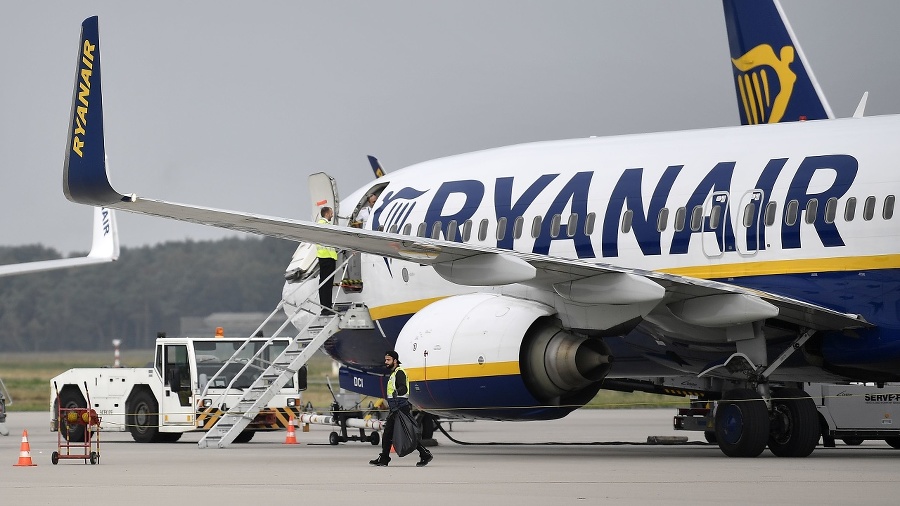 Lietadlo leteckej spoločnosti Ryanair.
