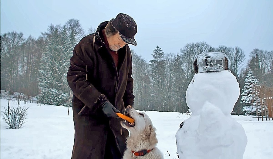Komická scéna s mrkvou a psom sa do filmu KAREL nedostala. 