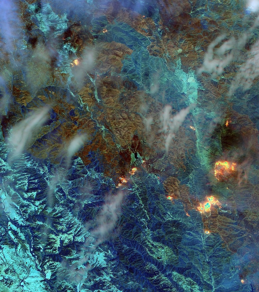 Satelitná snímka ukazuje prírodný