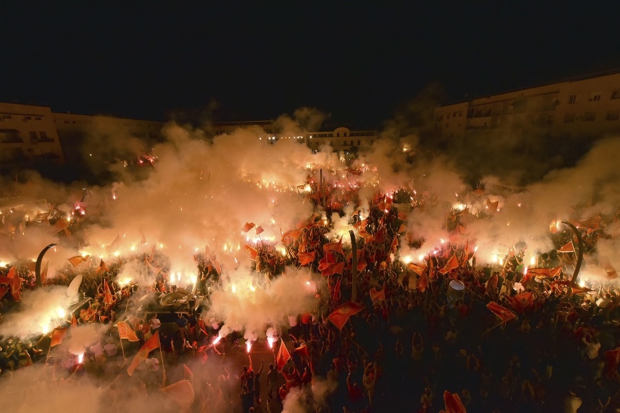 Protest v Čiernej Hore.