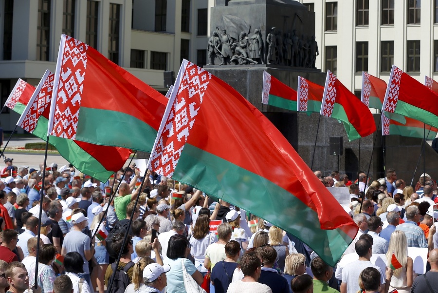 Stúpenci bieloruského prezidenta Alexandra