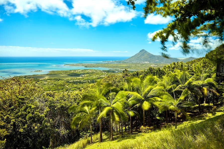 Beautiful coast of Mauritius