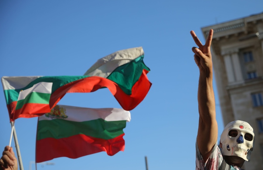Protesty proti súčasnej bulharskej