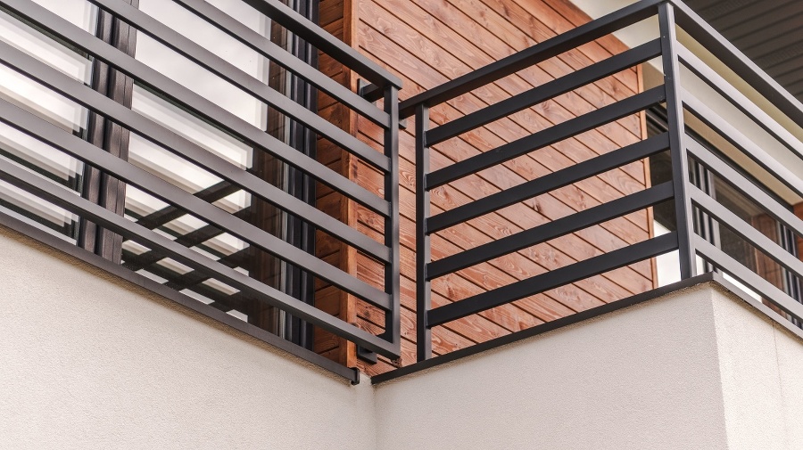 Modern Residential Balcony Closeup