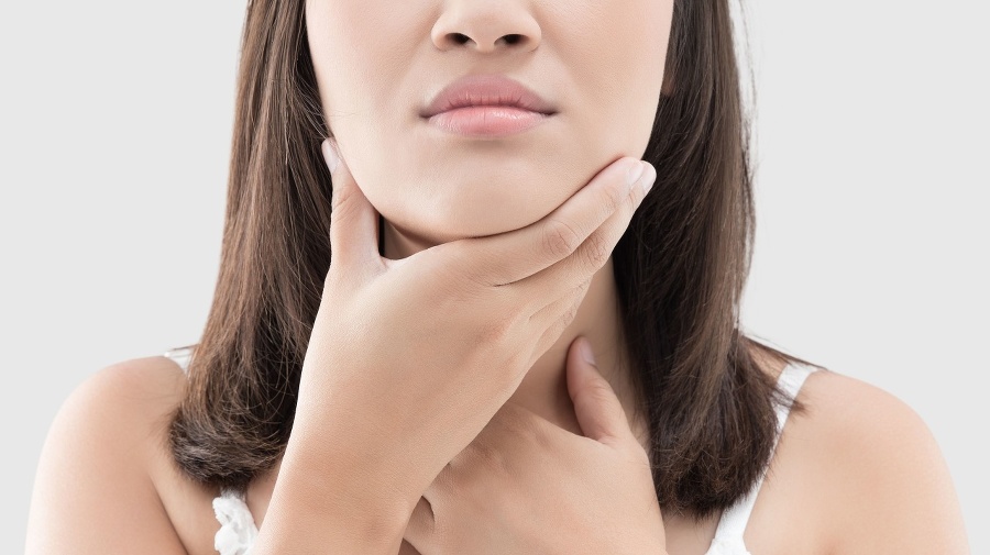 Closeup of asian woman