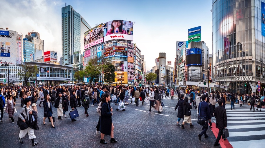 panoramic view of Shibuya