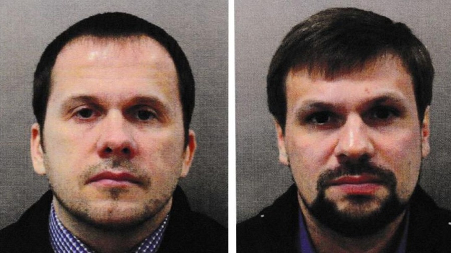 Agenti GRU Anatolij Čepiga a Alexander Miškin, ktorí majú stáť za výbuchom v Česku.