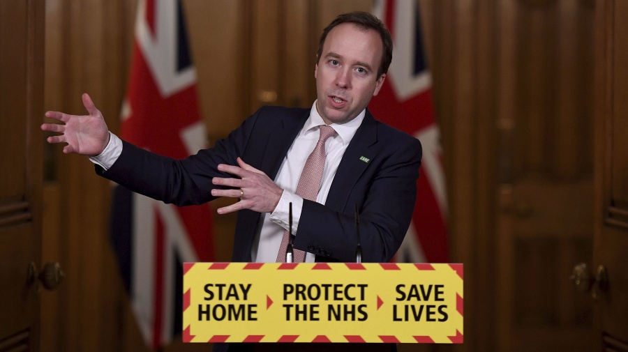 Britský minister zdravotníctva Matt