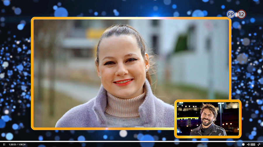 Manželka
Kristína sa spikla
s moderátormi.