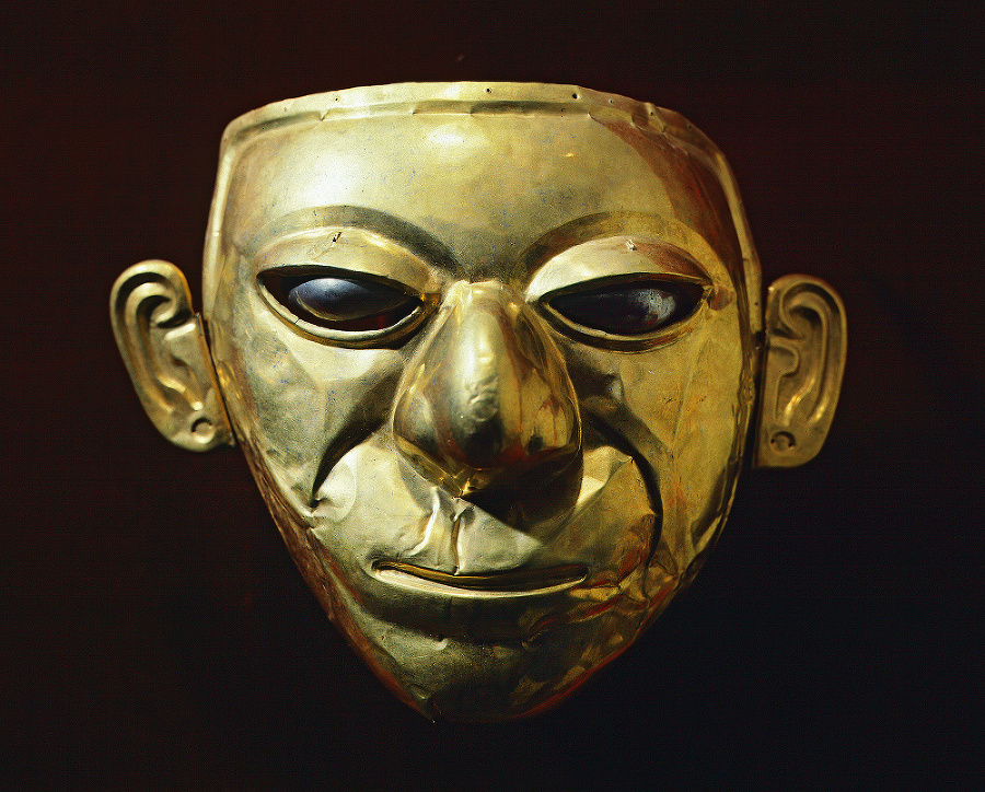 Zlatá maska z Ekvádoru: