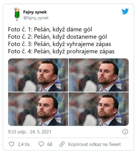 Filip Pešán svoje emócie