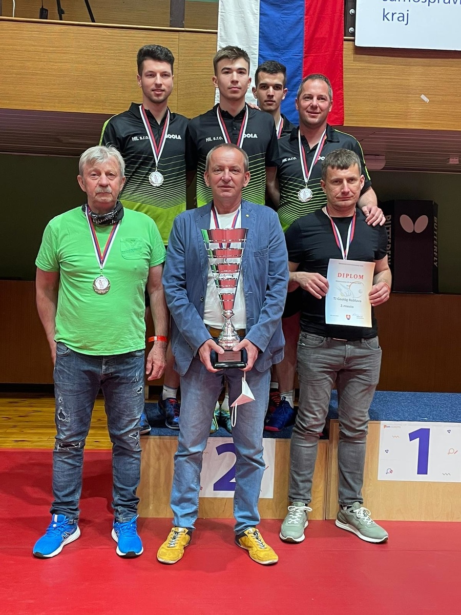Stolní tenisti z Rožňavy získali striebro na majstrovstvách Slovenska.