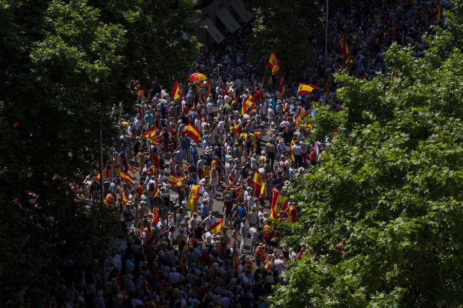 V Španielsku ľudia protestovali