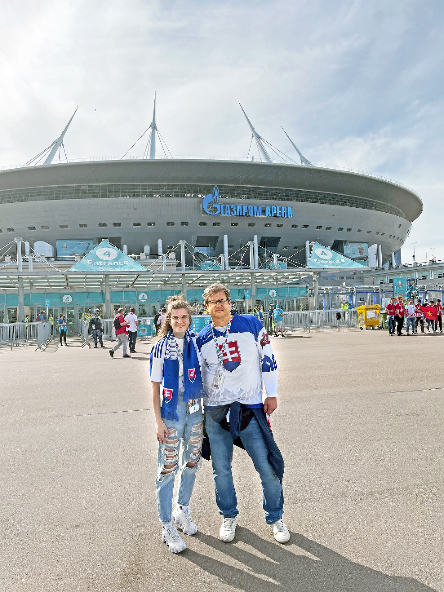 Tínedžerku
futbalová
atmosféra
v Petrohrade
uchvátila.