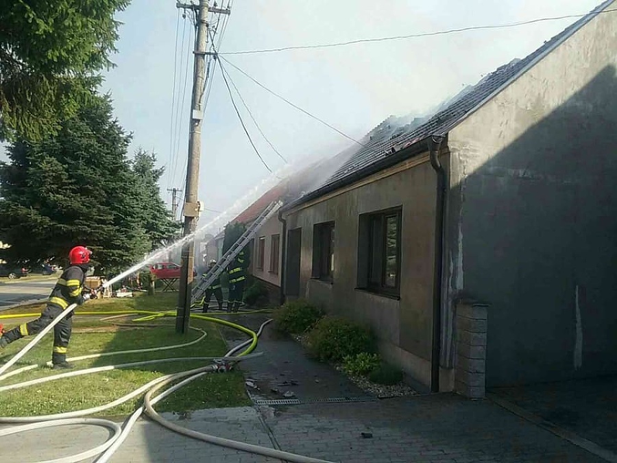 Požiar domu v Jaslovských