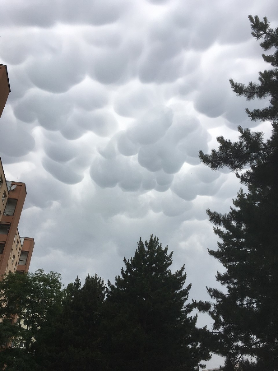 Obloha nad Dúbravkou.