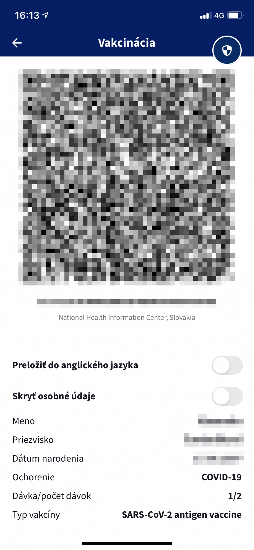 Digitálny COVID preukaz EÚ