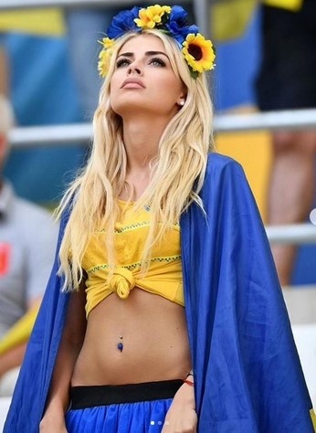 Manželka ukrajinského futbalistu Vlada