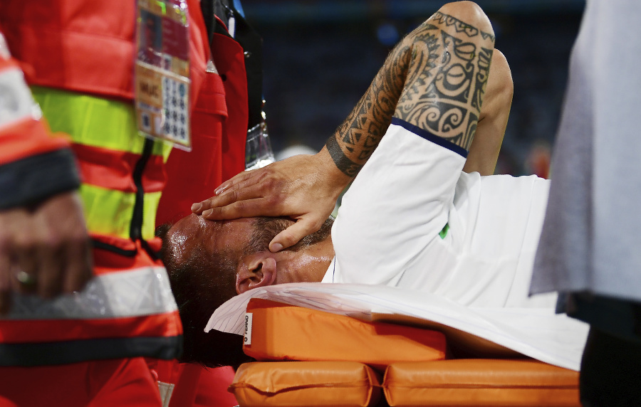 Zranený taliansky futbalista Leonardo