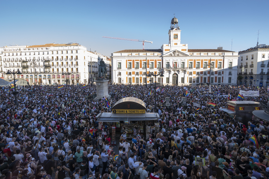 Protest v Madride po