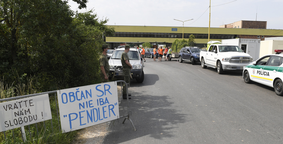 Protest na hraničnom priechode