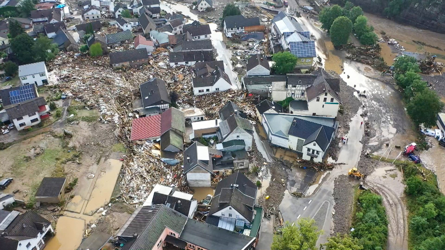 Záplavy v západnom Nemecku