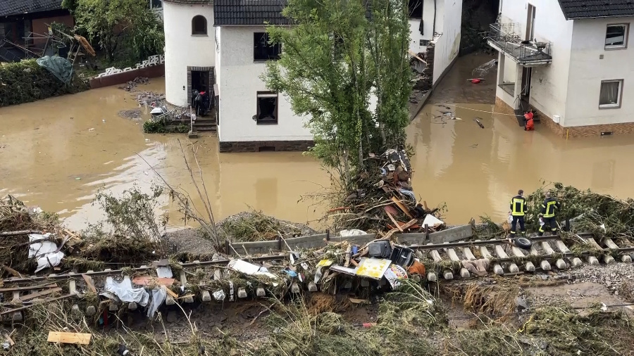Záplavy v Nemecku si