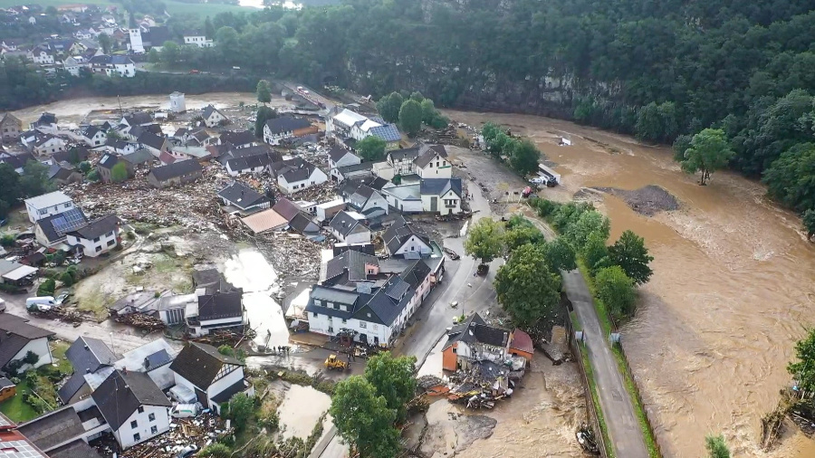 Záplavy v Nemecku si